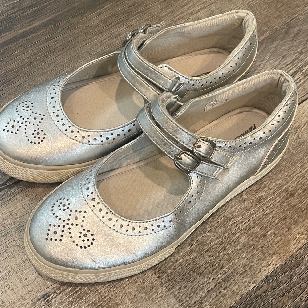 Hanna Andersson Metallic Mary Jane Shoes